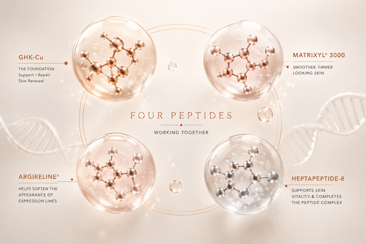 Meet the Four Peptides Behind Our Serum ✨